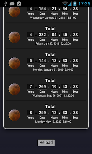 Lunar Eclipse Lite - عکس برنامه موبایلی اندروید