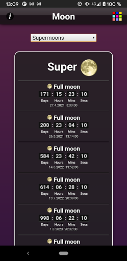 Moon Phases - Image screenshot of android app