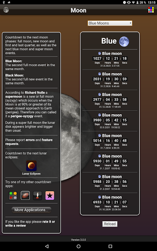 Moon Phases - Image screenshot of android app