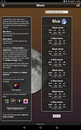 Moon Phases - Image screenshot of android app