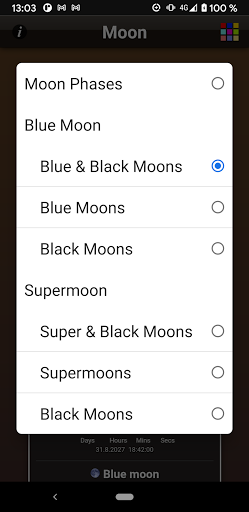 Moon Phases - Image screenshot of android app