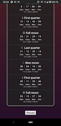 Moon Phases - Image screenshot of android app