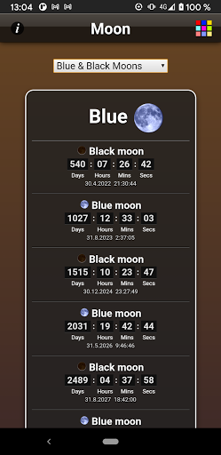 Moon Phases - Image screenshot of android app