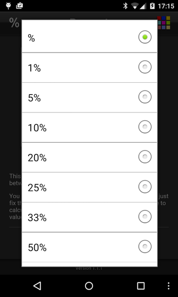 Percentage Lite - عکس برنامه موبایلی اندروید