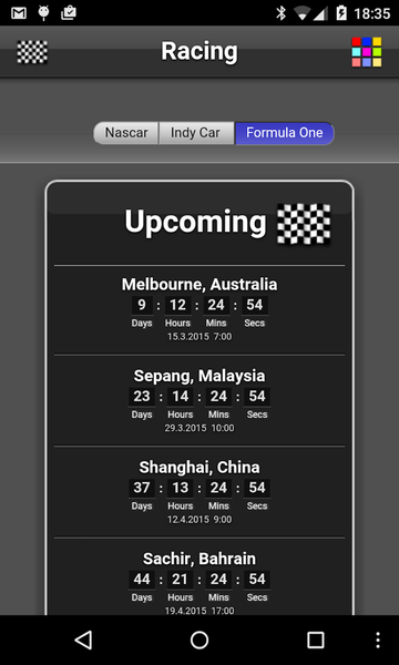 Racing - Image screenshot of android app