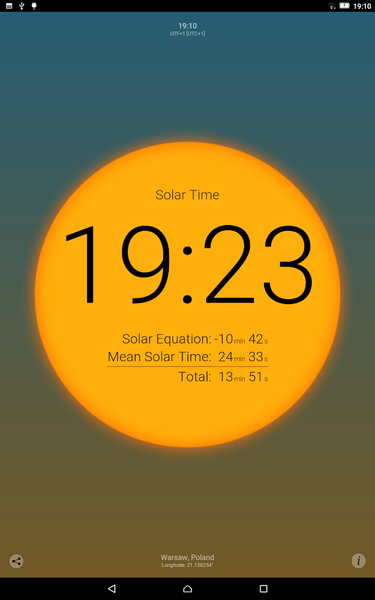 Solar Time - عکس برنامه موبایلی اندروید