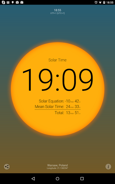 Solar Time - عکس برنامه موبایلی اندروید