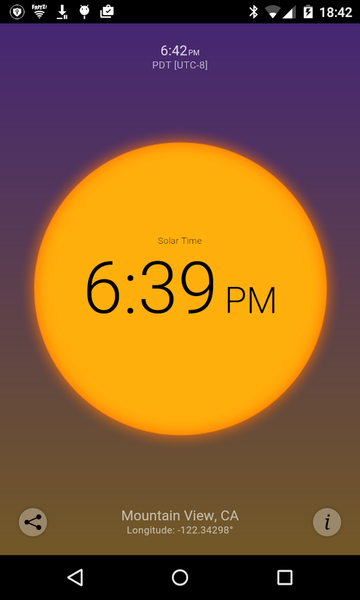 Solar Time - Image screenshot of android app