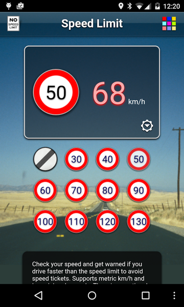 Speed Limit Lite - عکس برنامه موبایلی اندروید