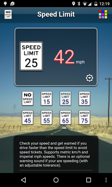 Speed Limit Lite - عکس برنامه موبایلی اندروید