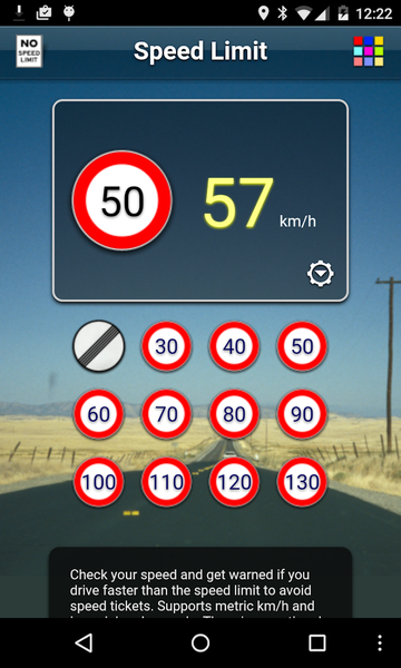 Speed Limit Lite - عکس برنامه موبایلی اندروید