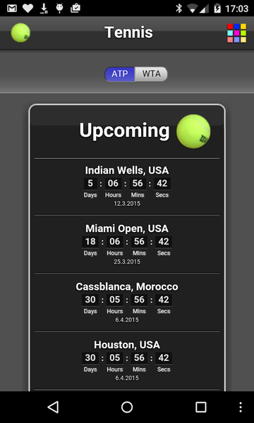 Tennis - عکس برنامه موبایلی اندروید