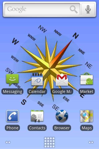 Compass Live Wallpaper - Image screenshot of android app