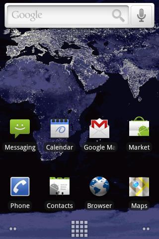 Night Earth Live Wallpaper - Image screenshot of android app