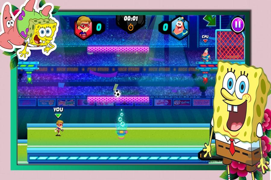 بازی فوتبال بابسفنجی - عکس بازی موبایلی اندروید