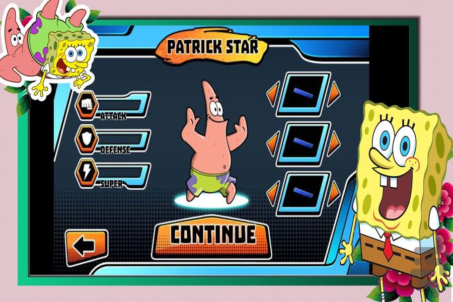 بازی نبرد باب اسفنجی - Gameplay image of android game