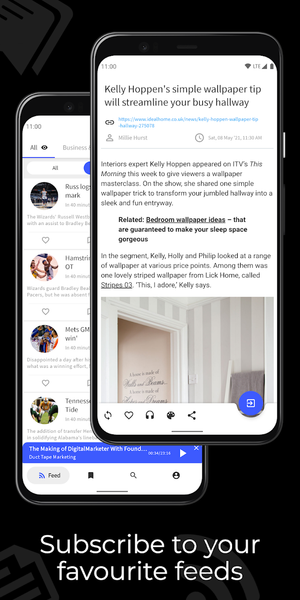 Plenary - RSS feeds, Podcasts - Image screenshot of android app