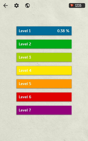Fill One Line - Color Puzzle G - Gameplay image of android game