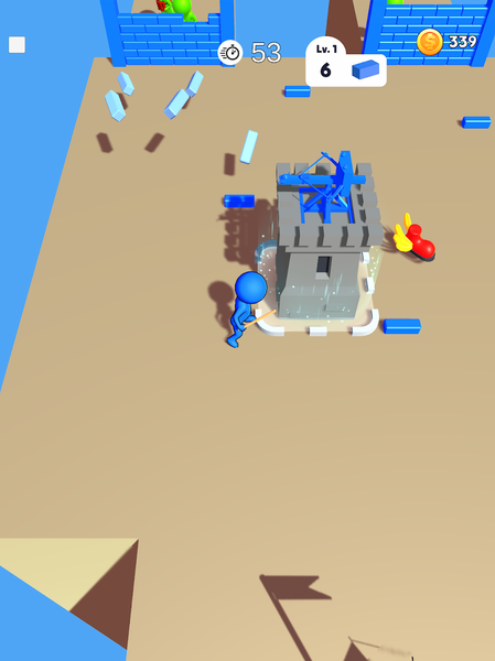 Escape Walls: Zombie Defense - Gameplay image of android game