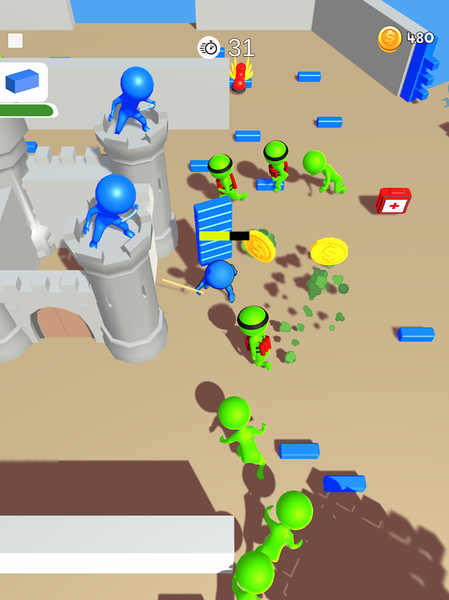 Escape Walls: Zombie Defense - Gameplay image of android game