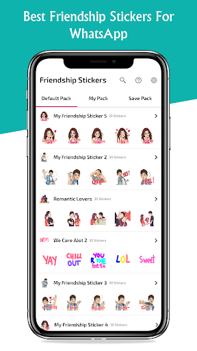 Friendship Stickers for WhatsApp - WAStickerApps - Image screenshot of android app