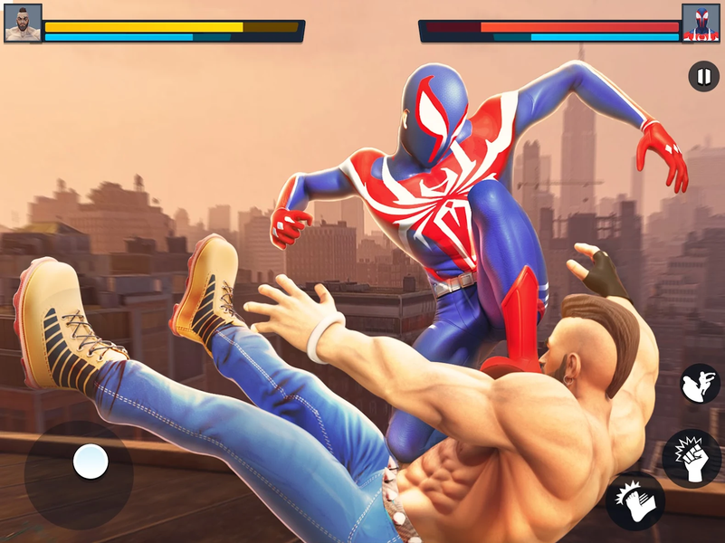 Spider Hero Battle Fight Games - Gameplay image of android game