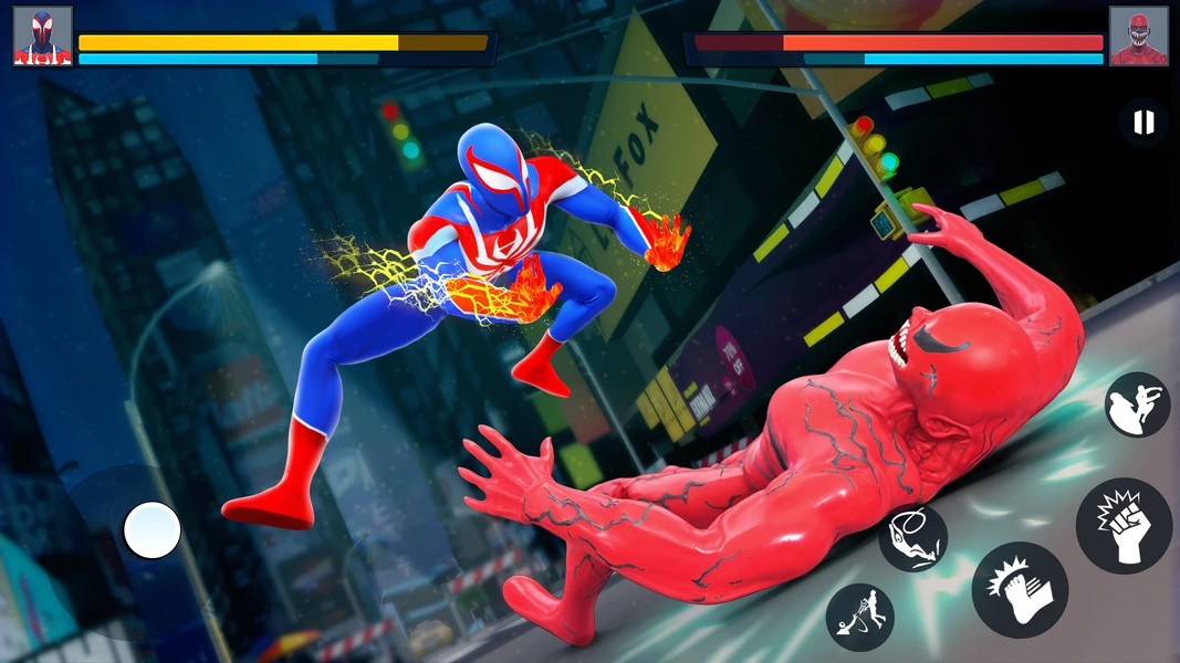 Spider Hero Battle Fight Games - Gameplay image of android game