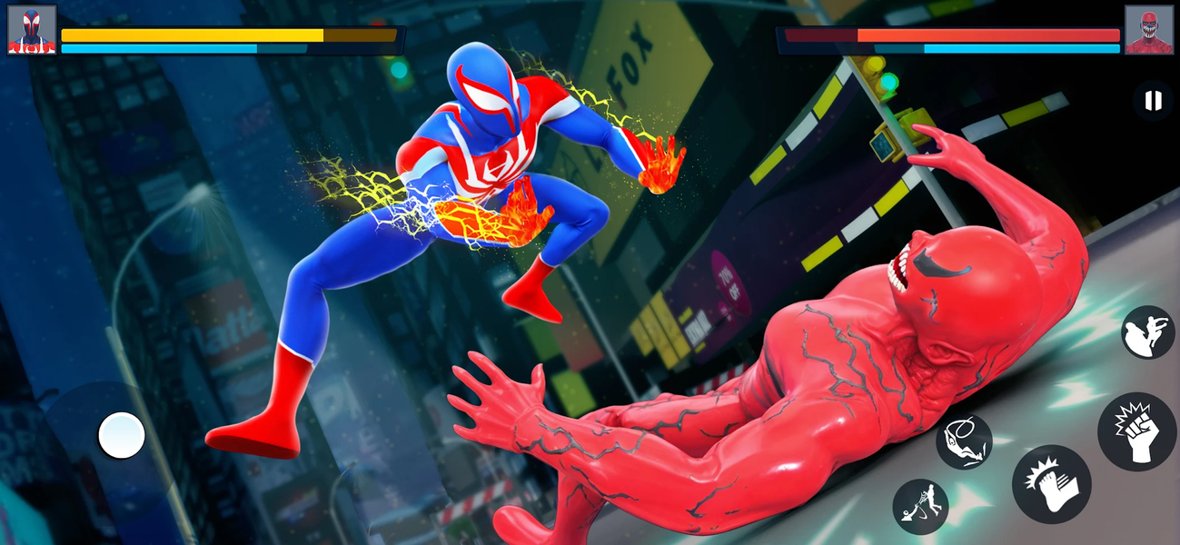 Spider Hero Battle Fight Games - Gameplay image of android game