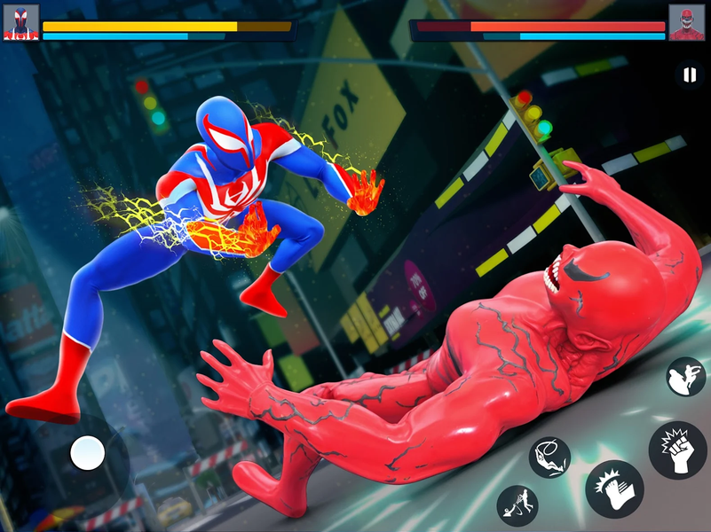 Spider Hero Battle Fight Games - Gameplay image of android game