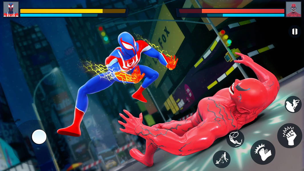 Spider Hero Battle Fight Games - Gameplay image of android game