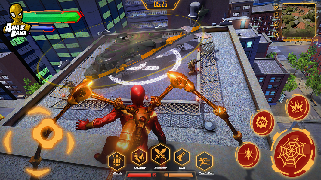Iron Super Hero - Spider Games - عکس بازی موبایلی اندروید