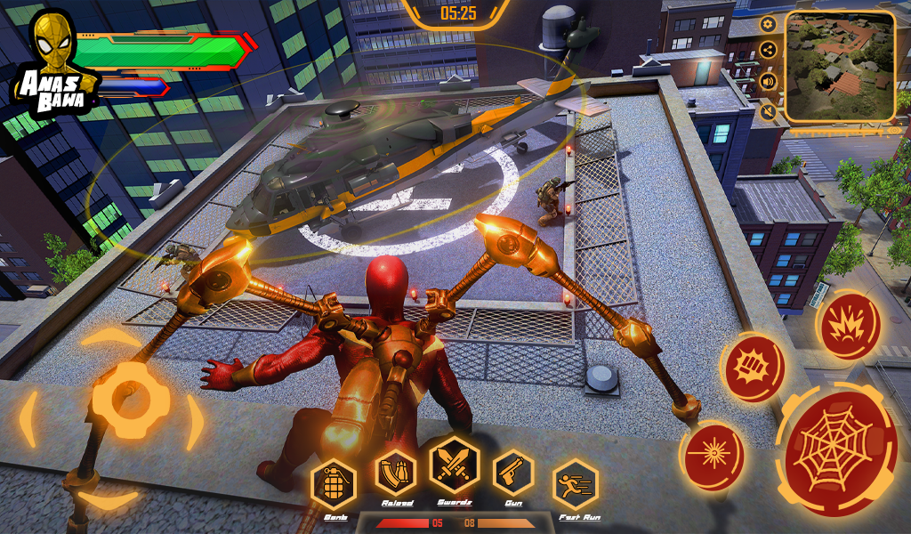 Iron Super Hero - Spider Games - عکس بازی موبایلی اندروید