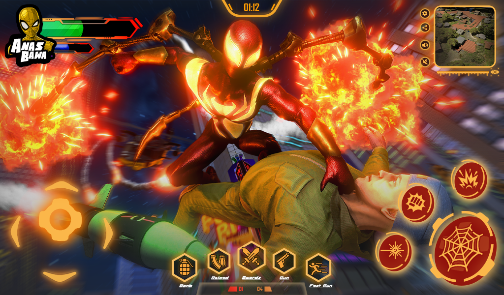 Iron Super Hero - Spider Games - عکس بازی موبایلی اندروید