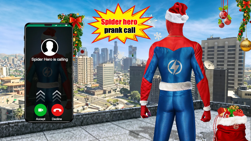 Spider Hero Video Prank Call - Image screenshot of android app