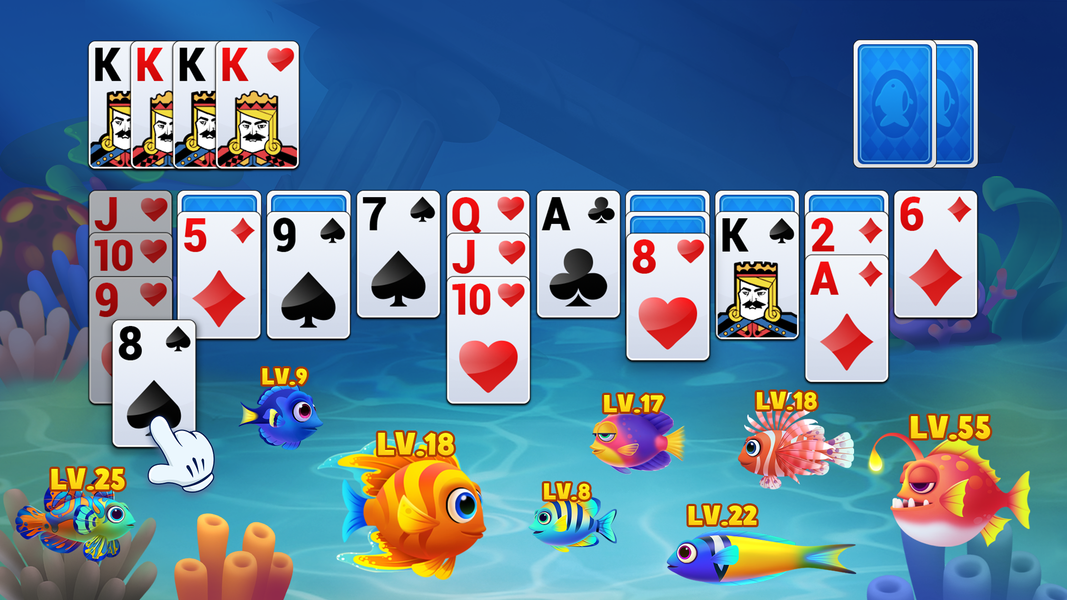 Spider Solitaire Fish - عکس بازی موبایلی اندروید