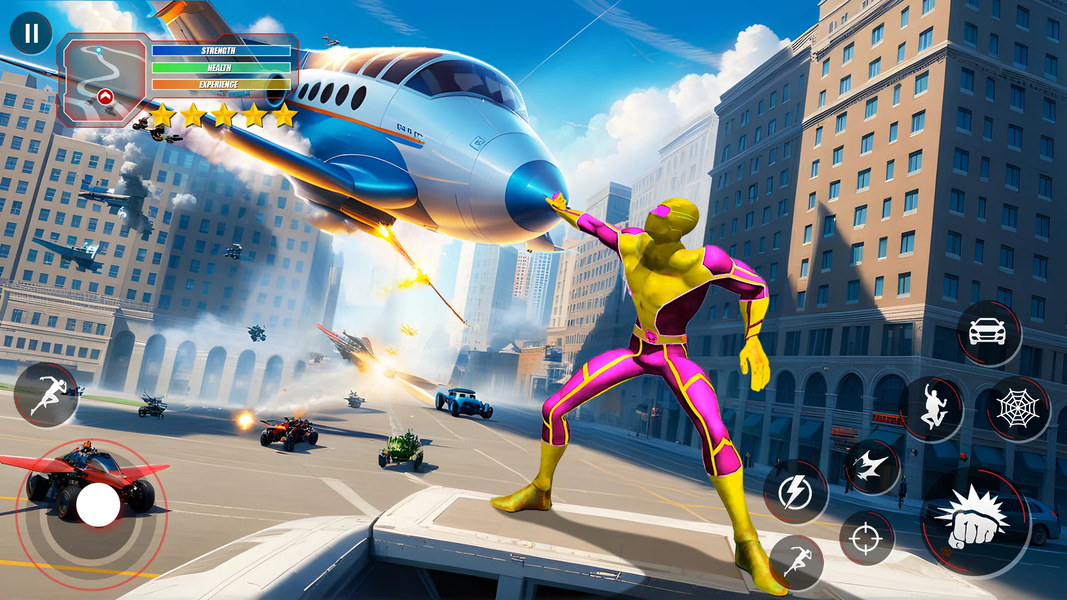 Super Rope Hero: Flying City - Gameplay image of android game