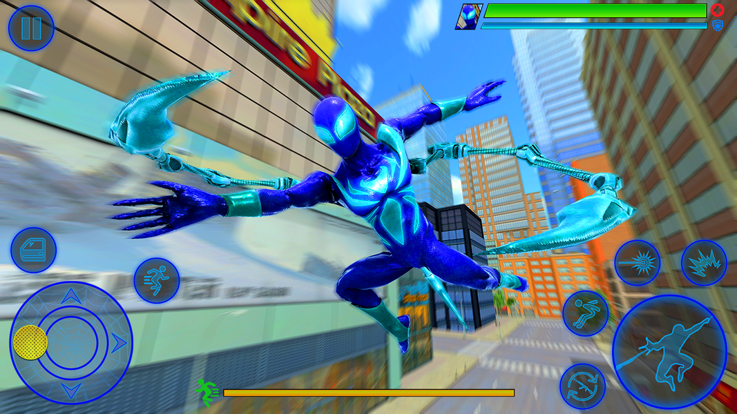 Spider Rope Iron Fighting Sim - Gameplay image of android game