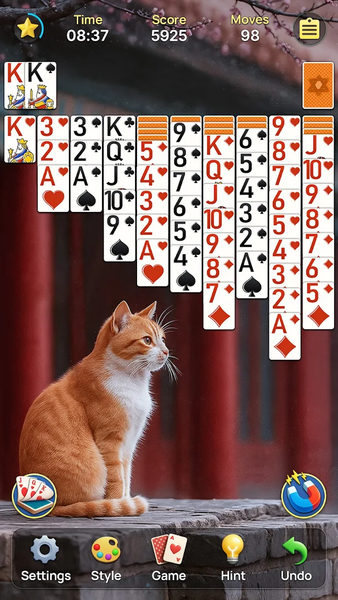 Spider Solitaire - عکس بازی موبایلی اندروید