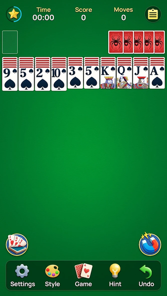 Spider Solitaire - عکس بازی موبایلی اندروید