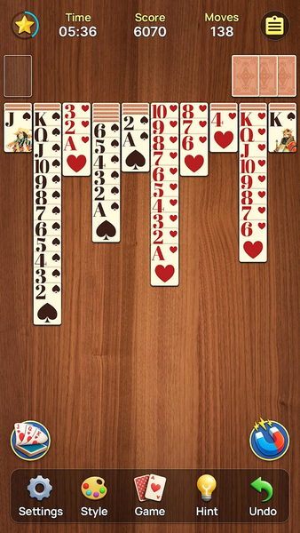 Spider Solitaire - عکس بازی موبایلی اندروید