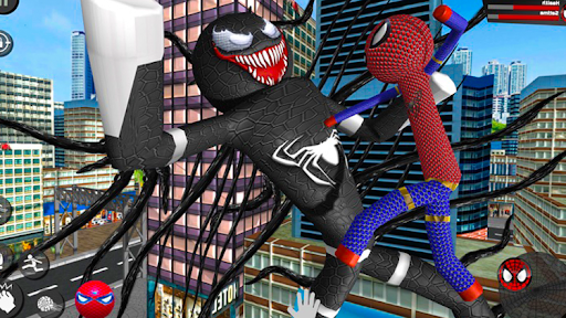 Spider Stickman Rope Hero - Image screenshot of android app