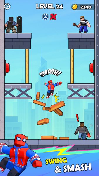 Spiderblox Hero Rope Fighter - عکس بازی موبایلی اندروید