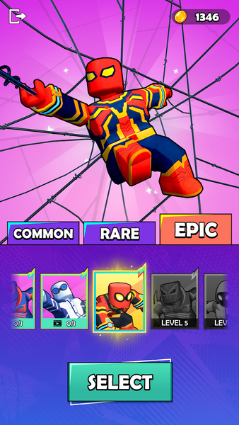 Spiderblox Hero Rope Fighter - عکس بازی موبایلی اندروید