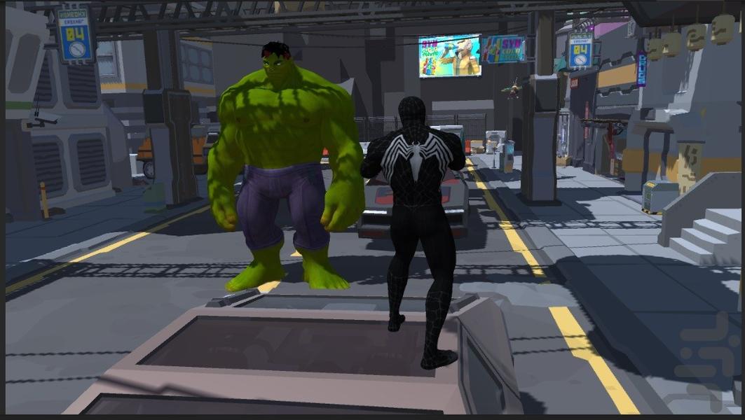 Spider-Man in Space City - Gameplay image of android game