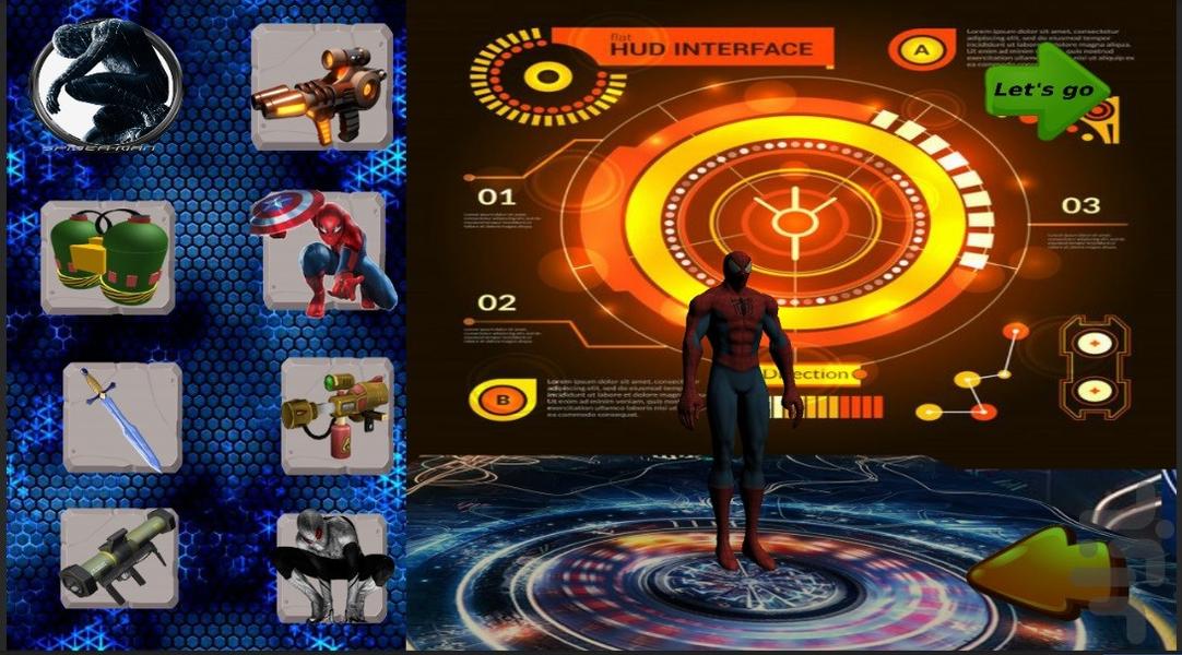 مردعنکبوتی و مردان فضایی ایکس - عکس بازی موبایلی اندروید