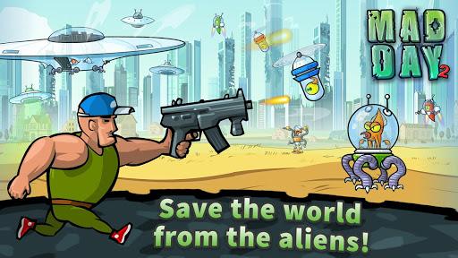Mad Day 2: Shoot the Aliens - Gameplay image of android game