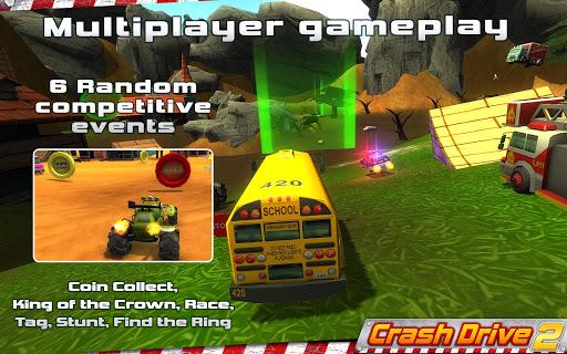 Crash Drive 2: 3D racing cars - Gameplay image of android game