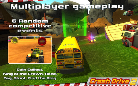 Crash Drive 2: 3D racing cars - عکس بازی موبایلی اندروید