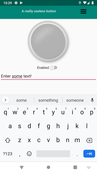 The most useless button - عکس برنامه موبایلی اندروید
