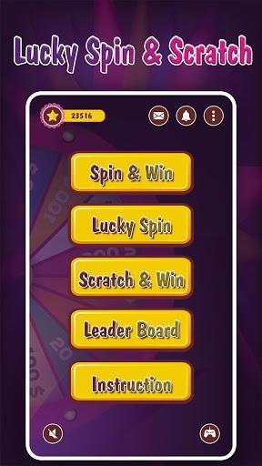 Spin to Win - Lucky Spin & Scratch to Win Money - Gameplay image of android game